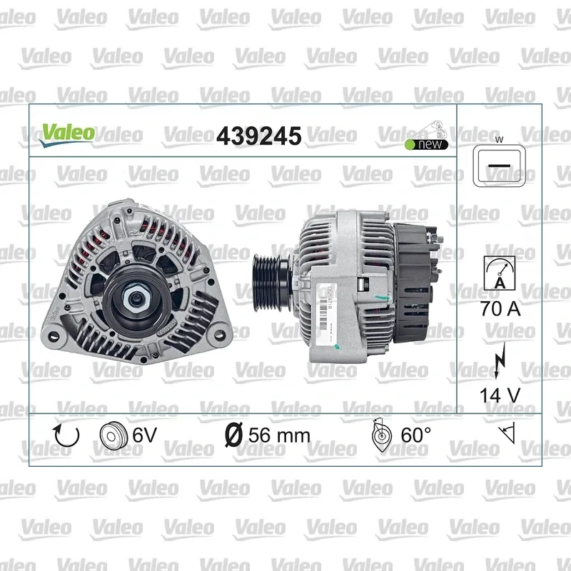 Alternatör VALEO 439245 – Mercedes-Benz C 200 / Sprinter