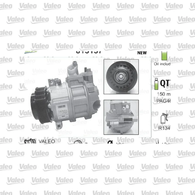 Klima Kompresörü VALEO 813137 – Mercedes-Benz C 200
