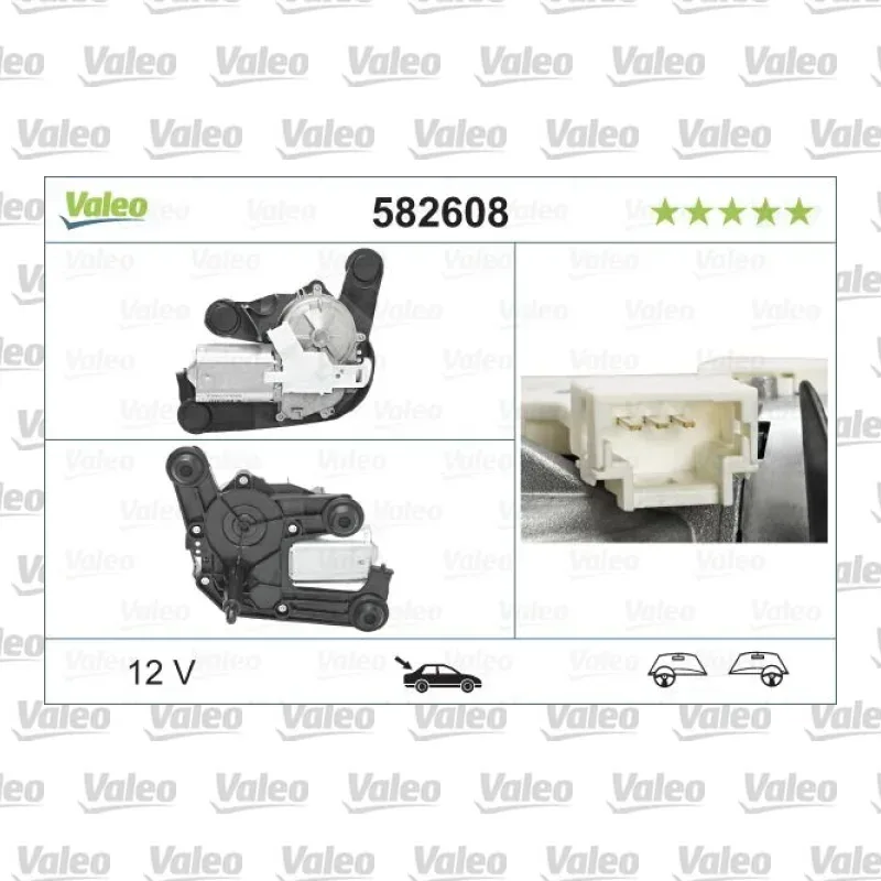Silecek Mekanizma Motoru Arka VALEO 582608