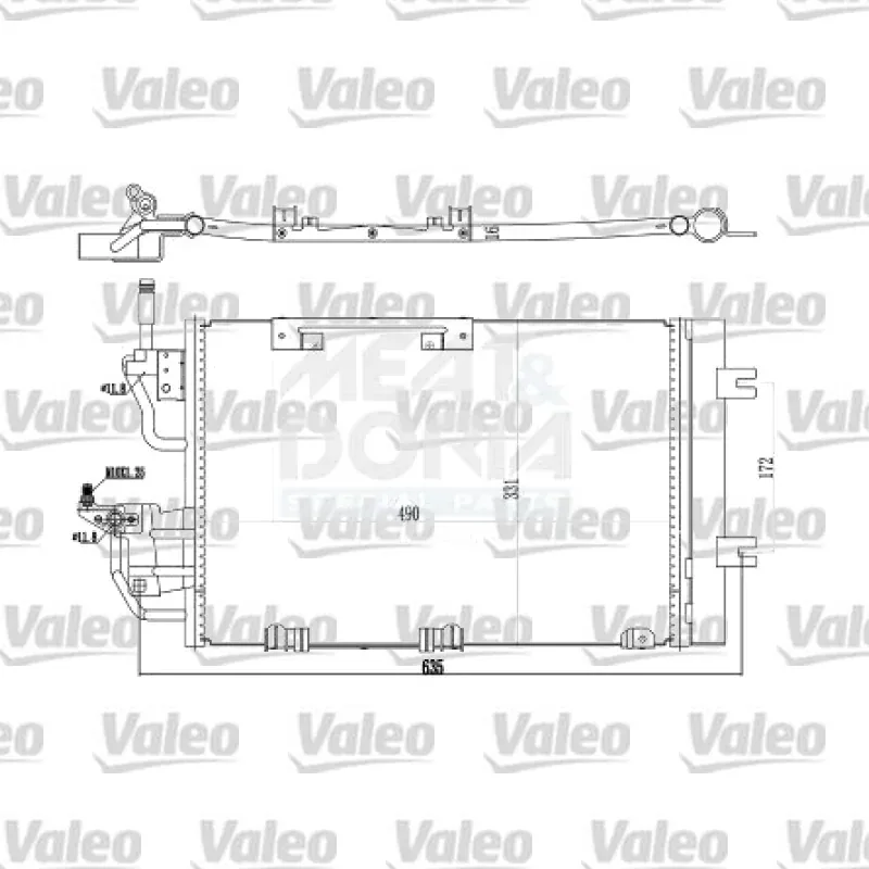Klima Radyatörü VALEO 818168 – Opel Astra