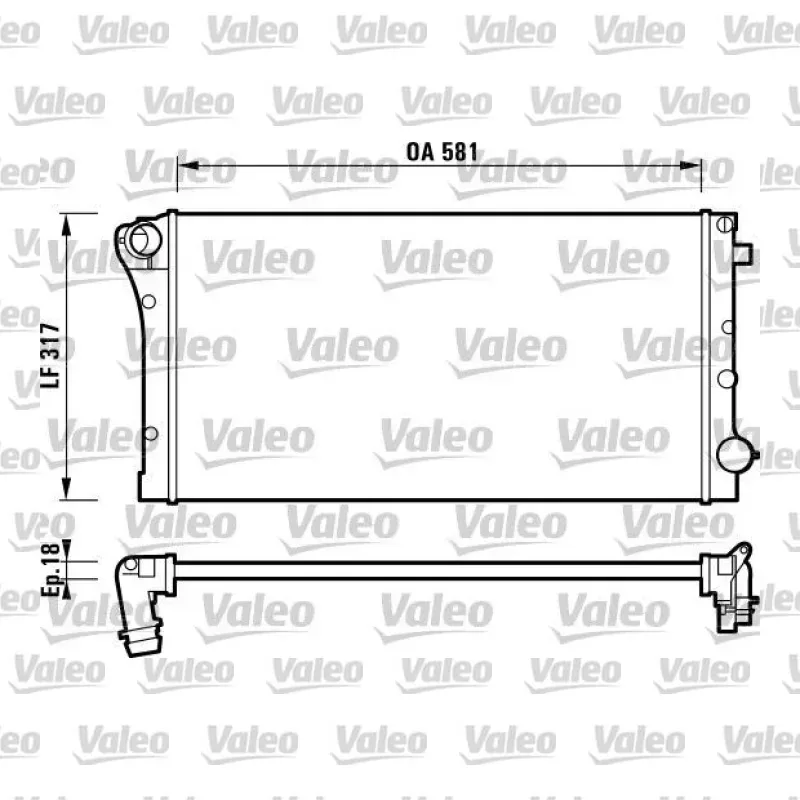 Su Radyatörü VALEO 732925 – Fiat Panda