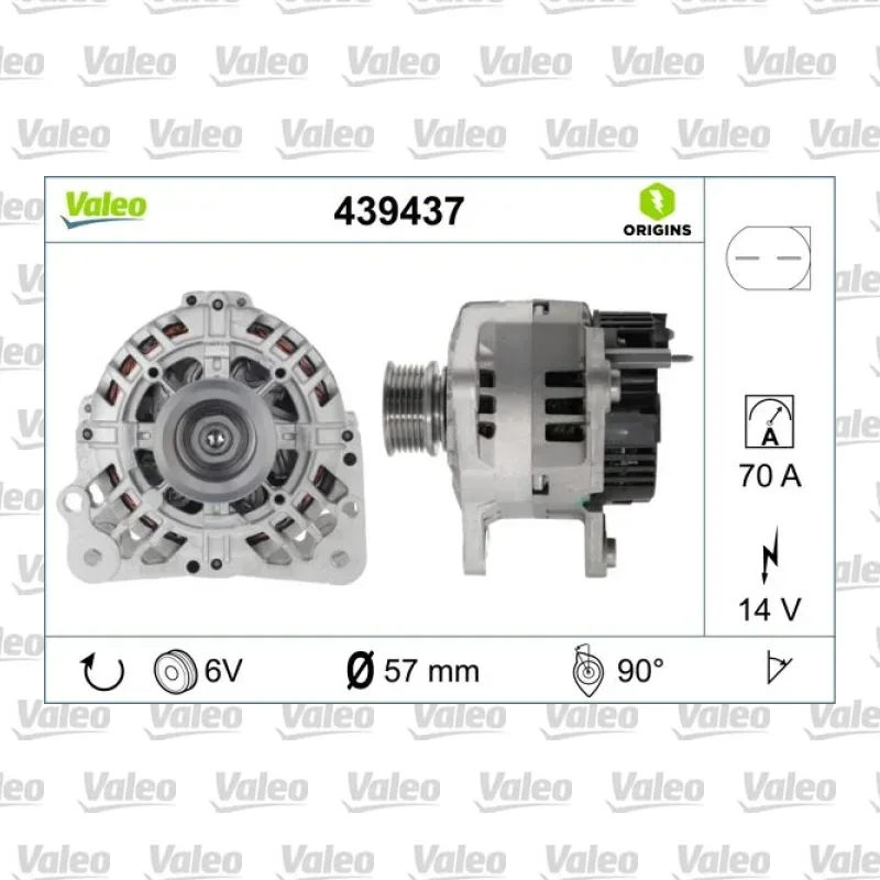 Alternatör VALEO 439437