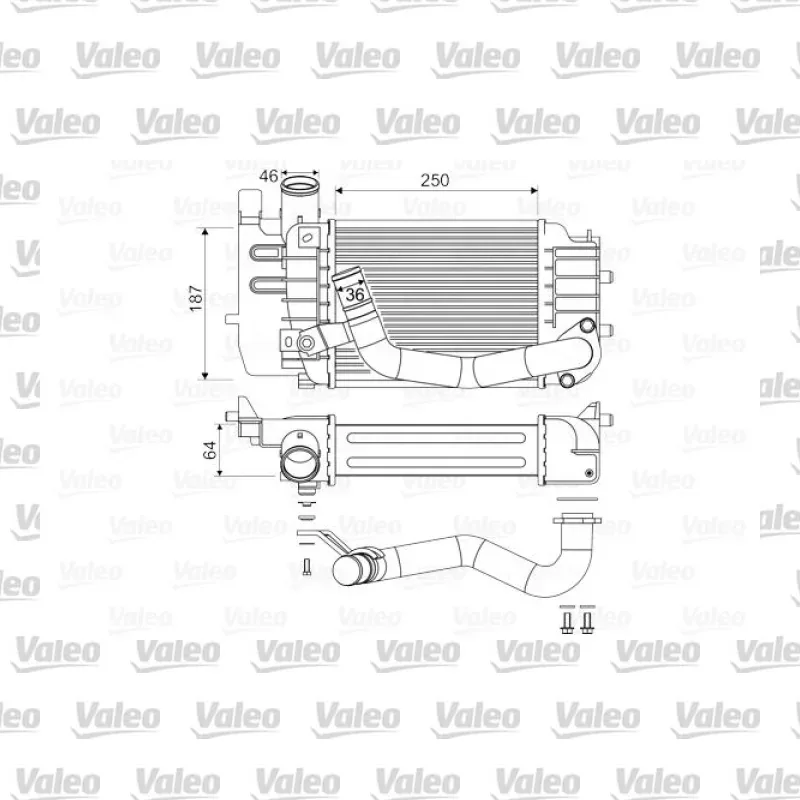 Toyota Yaris 1.4 D-4D Turbo Radyatörü – VALEO 818655
