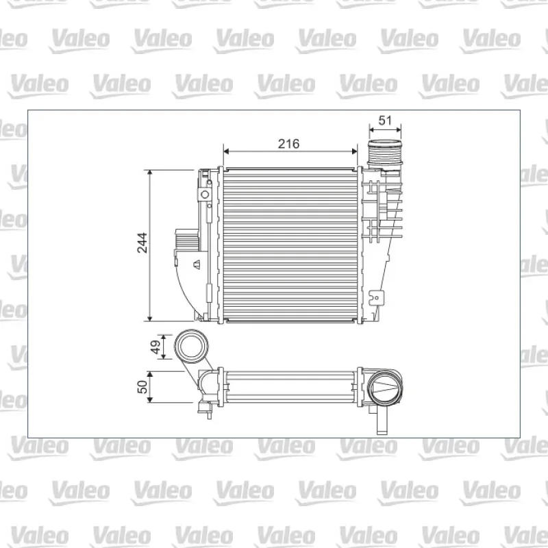 Turbo Radyatörü VALEO 822927