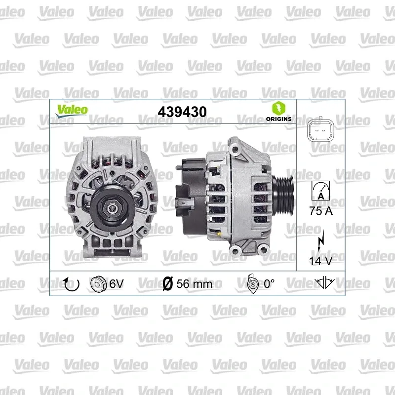 Alternatör Kasnağı VALEO 593518 – Renault / Dacia