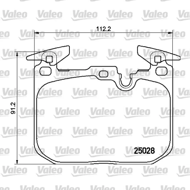 Fren Disk Balata Ön VALEO 670344 – BMW 320i