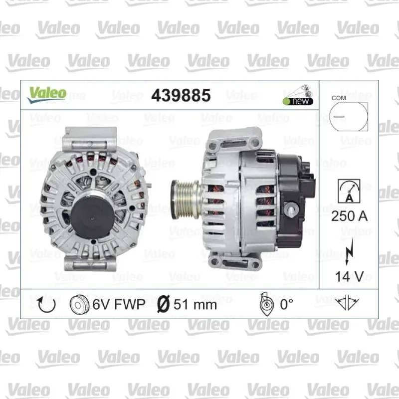 Mercedes-Benz Sprinter 2.1 CDI Alternatör – VALEO 439885