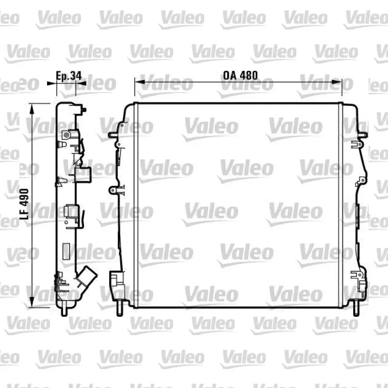 Su Radyatörü VALEO 732717 – Renault Kangoo