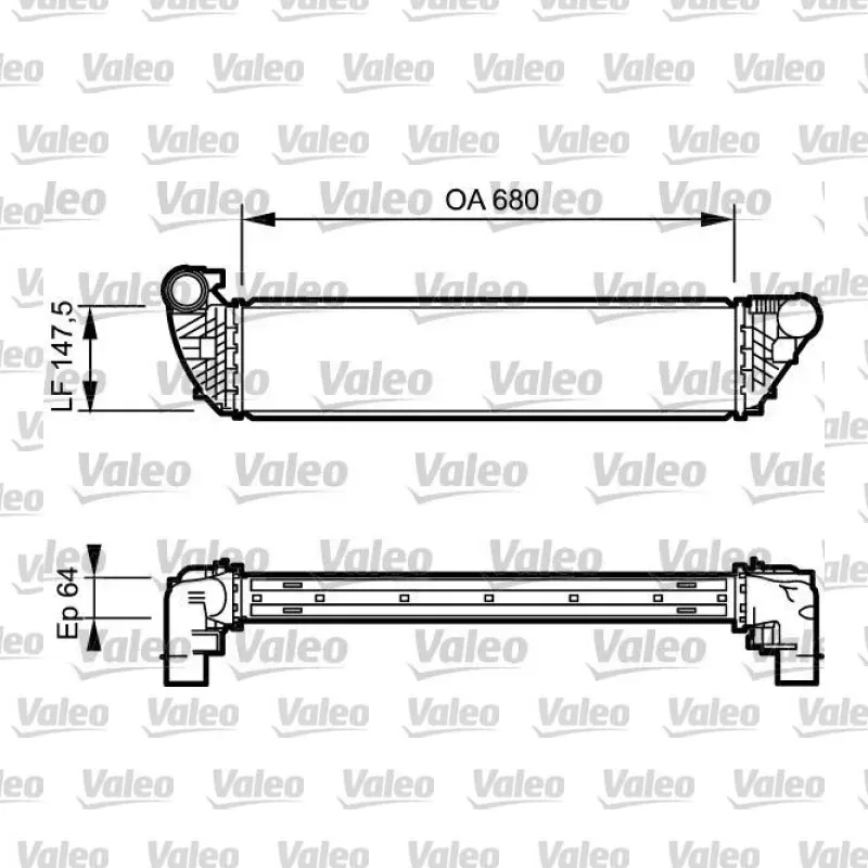 Turbo Radyatörü VALEO 817828 – Renault Laguna