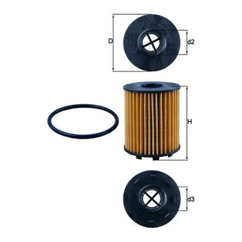 Yağ Filtresi MAHLE OX 371D – ALFA ROMEO / FIAT / JEEP
