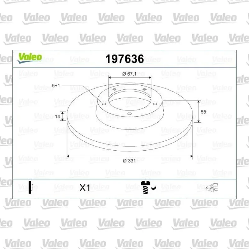 Fren Disk Ayna Arka Sağ ve Sol VALEO 197636 – Mercedes-Benz ML 350 / ML 320