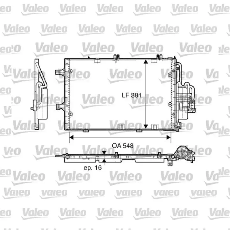 Klima Radyatörü VALEO 817609 – Opel Corsa / Combo
