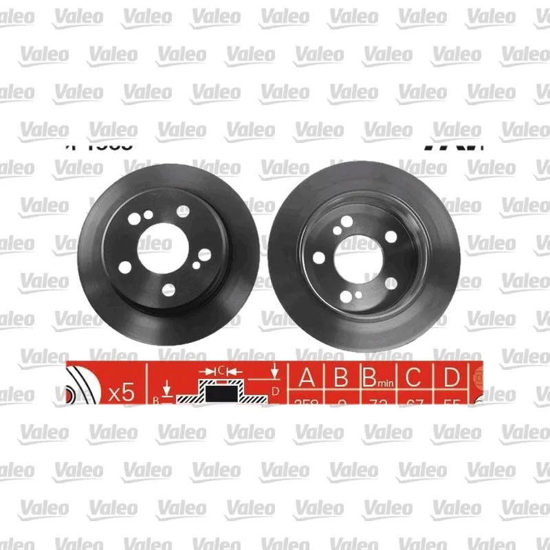 Fren Disk Ayna Arka Sağ ve Sol VALEO 496140 – Mercedes-Benz C 200