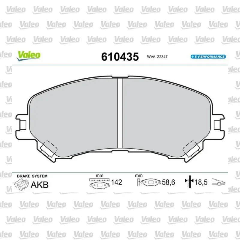 Renault Scenic 1.5 Hibrit dCi Ön Fren Balatası – VALEO 610435