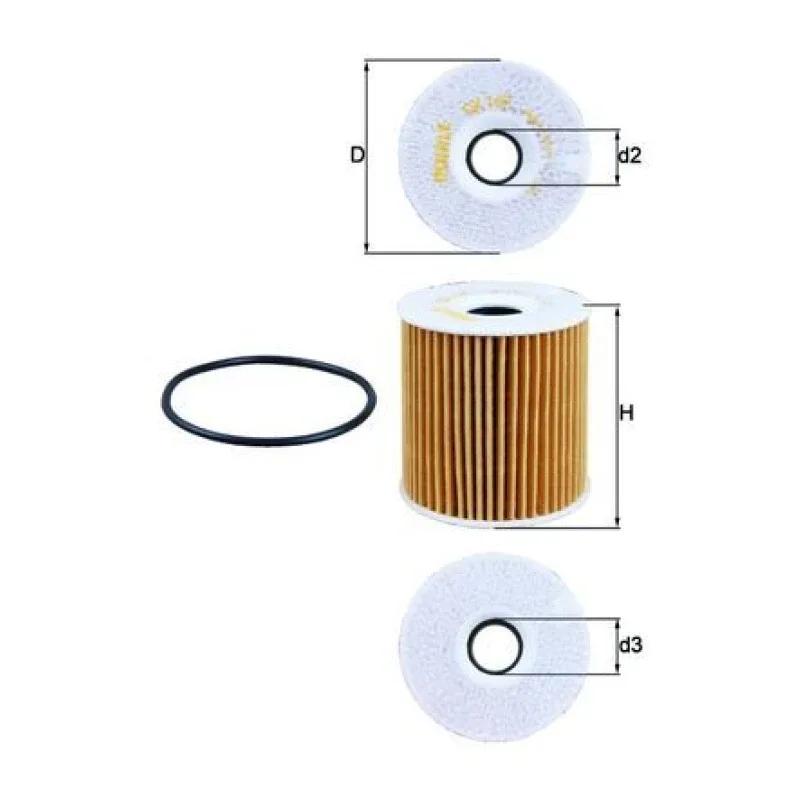 Yağ Filtresi MAHLE OX 149D – VOLVO S60 / S70 / V40