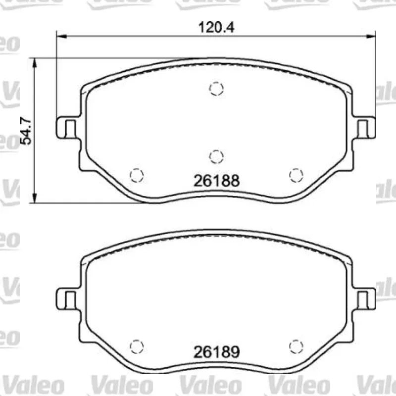 Fren Disk Balata Ön VALEO 671823 – Renault / Nissan
