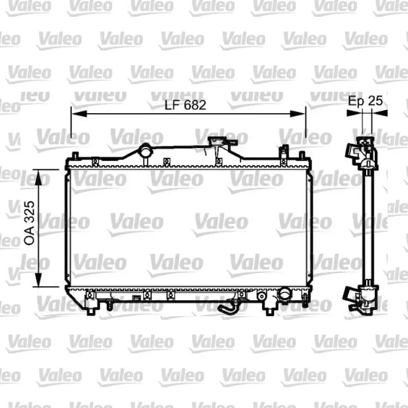 Toyota Avensis 2.0 VVT-i Su Radyatörü – VALEO 734491
