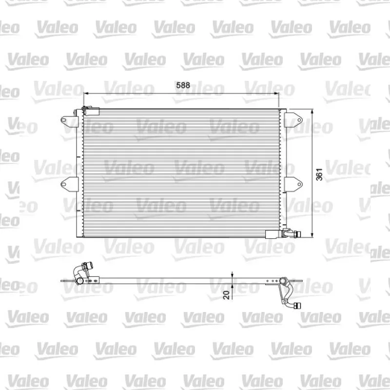 Klima Radyatörü VALEO 816908 – Volkswagen / Seat