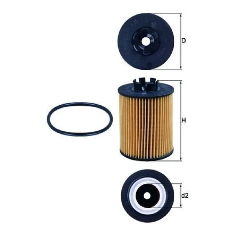 Yağ Filtresi MAHLE OX 173/2D – OPEL ASTRA / COMBO / CORSA