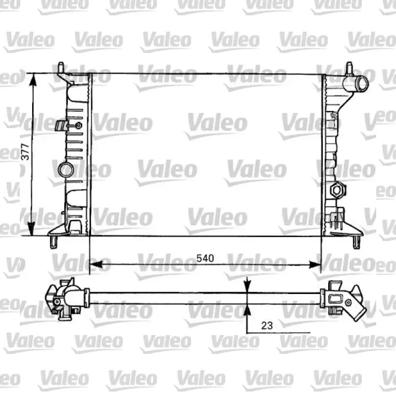 Su Radyatörü VALEO 731525 – Opel Vectra
