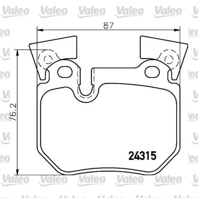 Fren Disk Balata Arka VALEO 670548 – BMW 320i