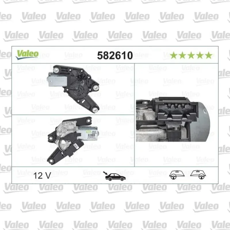 Silecek Mekanizma Motoru Arka VALEO 582610 – Mercedes-Benz C 200