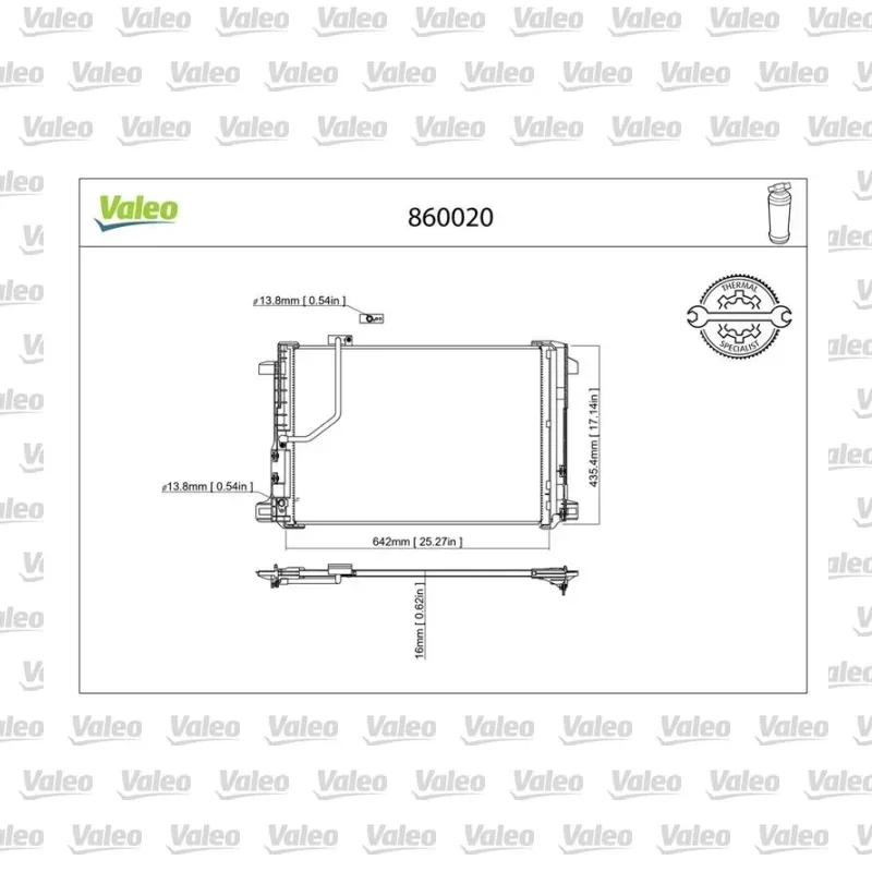 Klima Radyatörü VALEO 860020 – Mercedes-Benz C 200