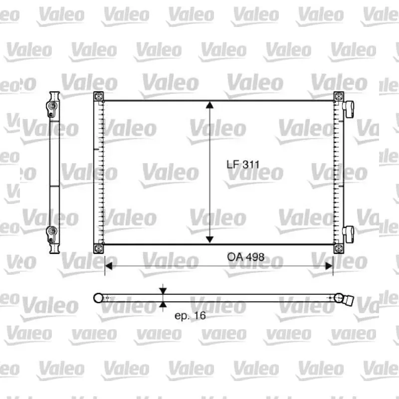 Klima Radyatörü VALEO 817685 – Fiat Punto