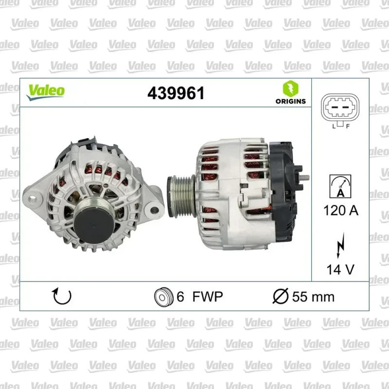 Alternatör VALEO 439961 – Opel / Chevrolet