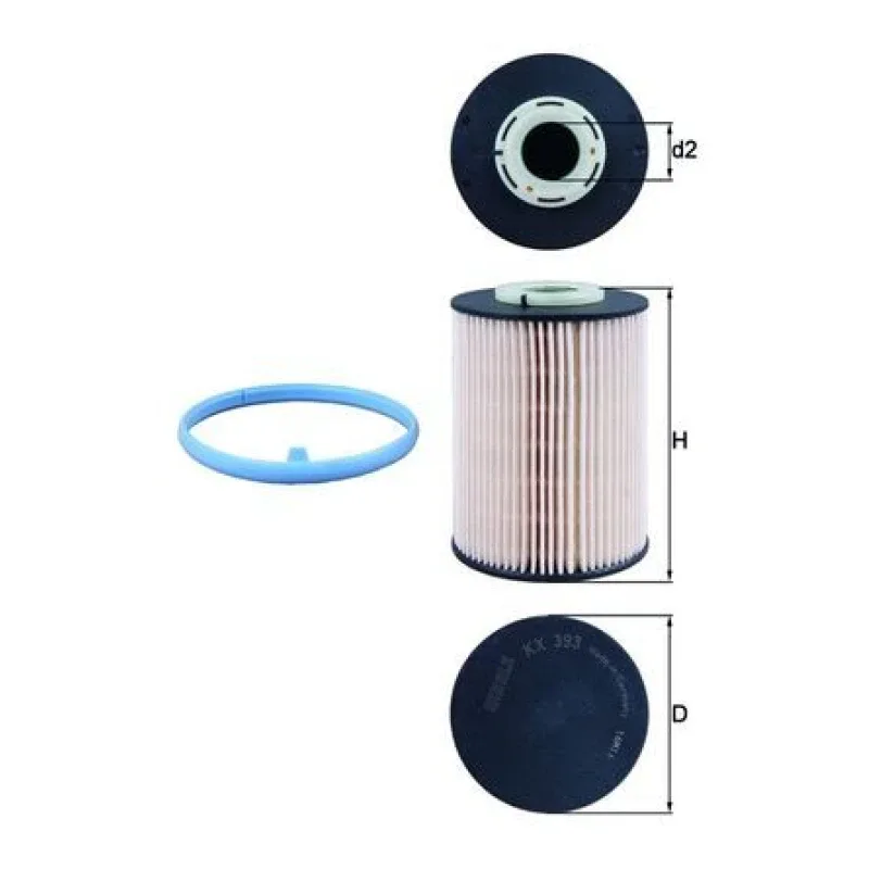 Yakıt Filtresi MAHLE KX 393D – FORD / VOLVO