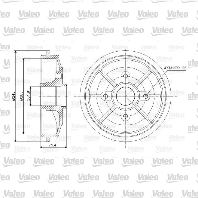 Kampana Arka Sağ veya Sol VALEO 237016 – Peugeot / Citroen