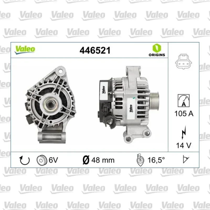 Alternatör VALEO 446521 – Ford Focus