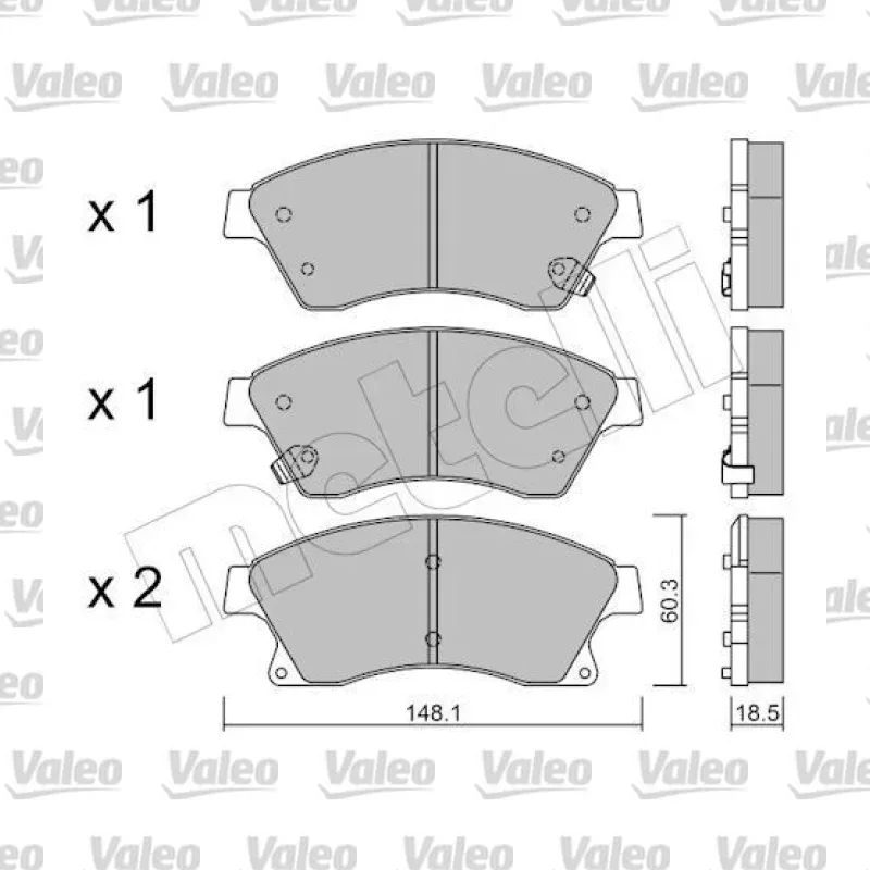 Fren Disk Balata Ön VALEO 672471 – Opel / Chevrolet