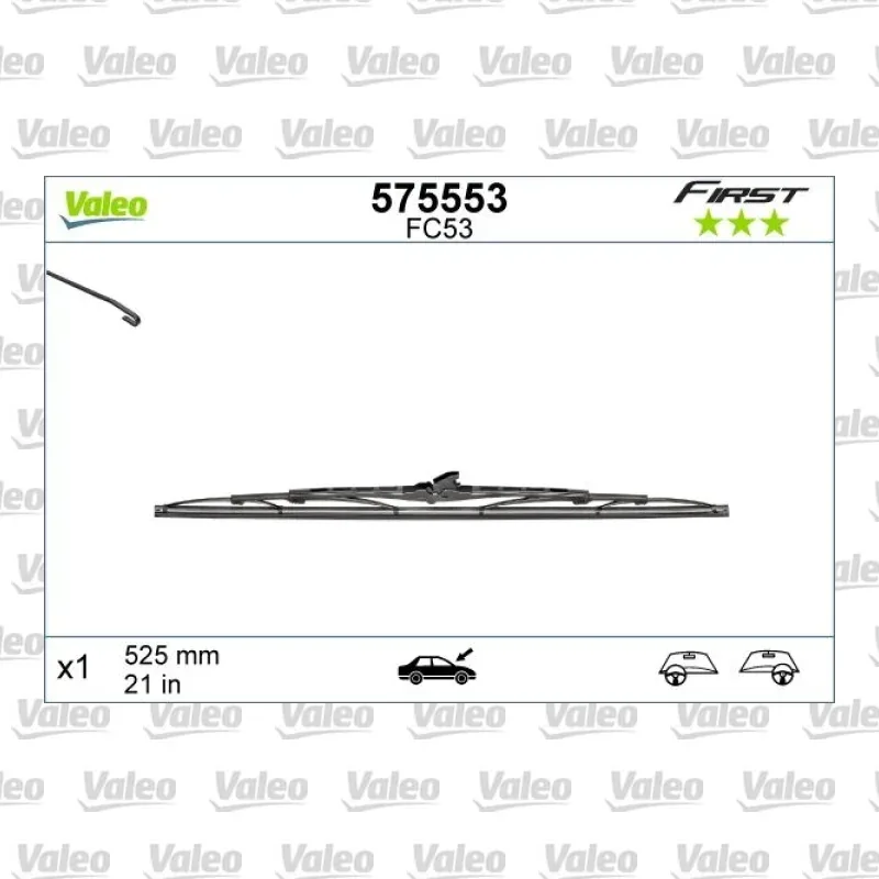 Silecek Süpürgesi Ön 525 mm - 21 inç VALEO 575553