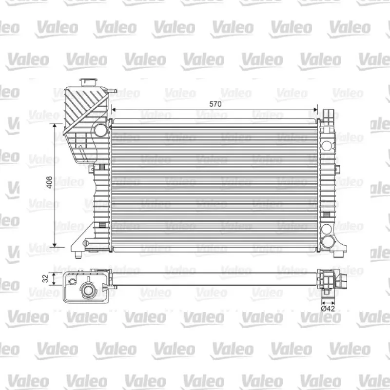 Su Radyatörü VALEO 730229 – Mercedes-Benz Sprinter 2.3 / 2.9
