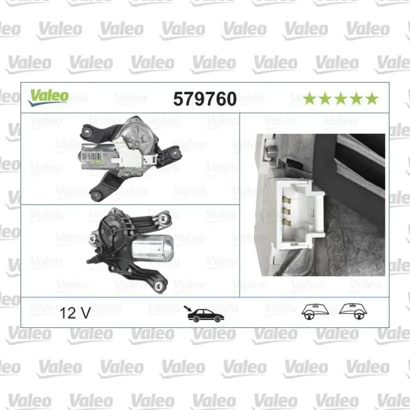 Silecek Mekanizma Motoru Arka VALEO 579760 – Dacia Logan