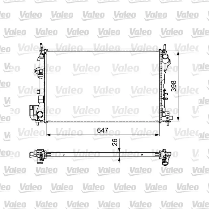 Su Radyatörü VALEO 732877 – Opel Vectra
