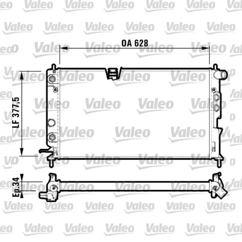 Su Radyatörü VALEO 731847 – Opel Vectra