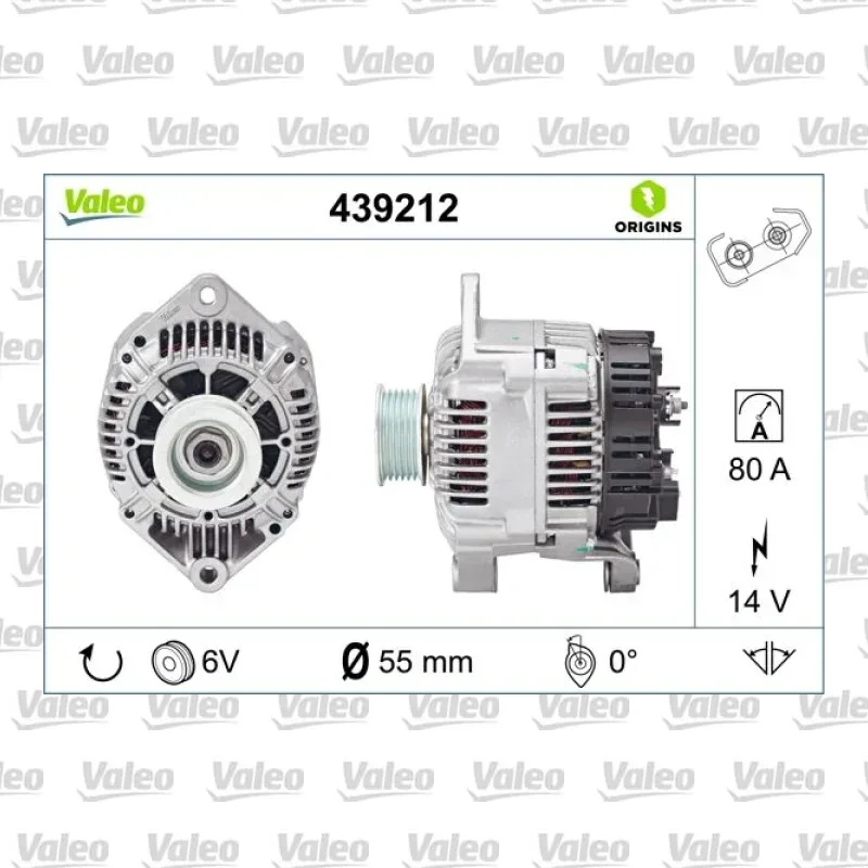 Renault Clio 1.9 D Alternatör – VALEO 439212