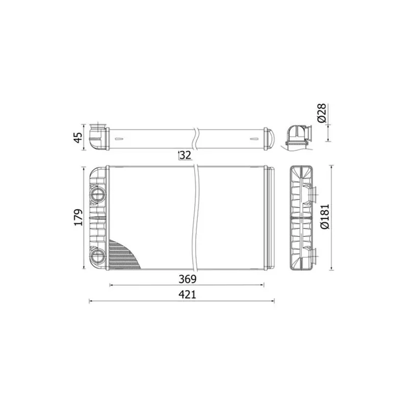 Kalorifer Peteği MAHLE AH 312 000S – Volvo / Renault Trucks
