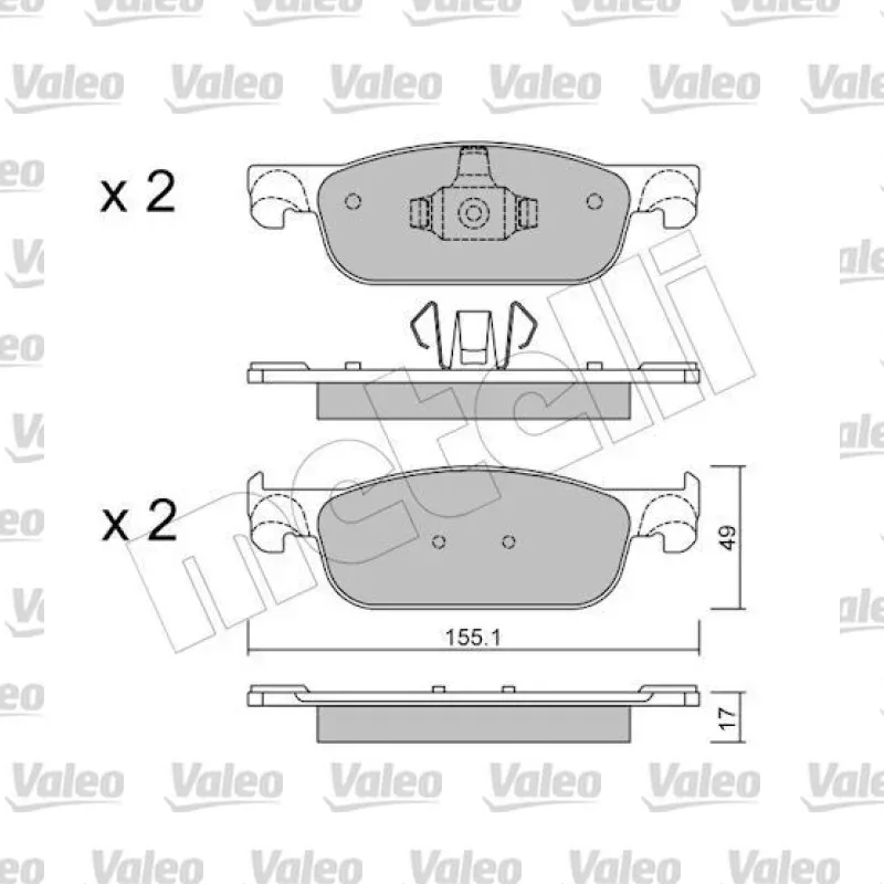 Fren Disk Balata Ön VALEO 672400 – Renault / Dacia