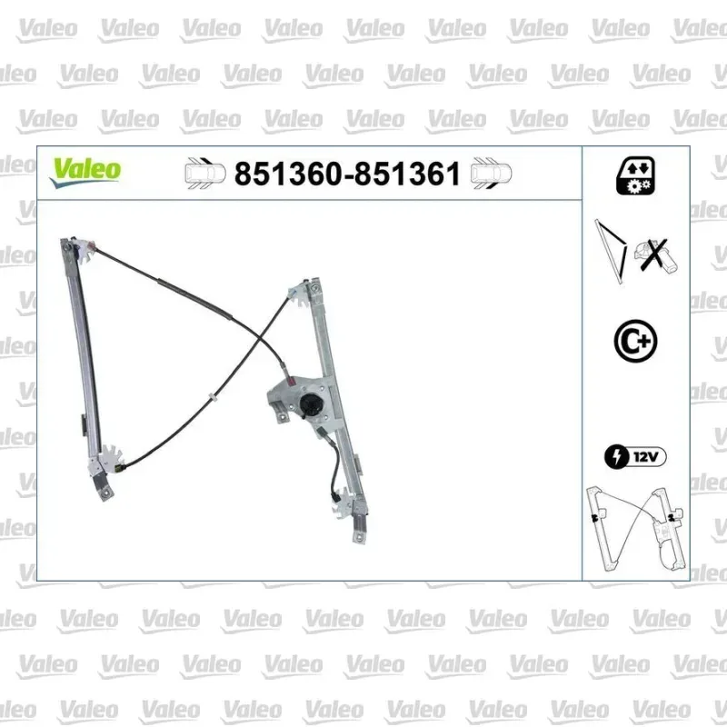 Cam Krikosu Ön Sol VALEO 851360 – Citroen / DS