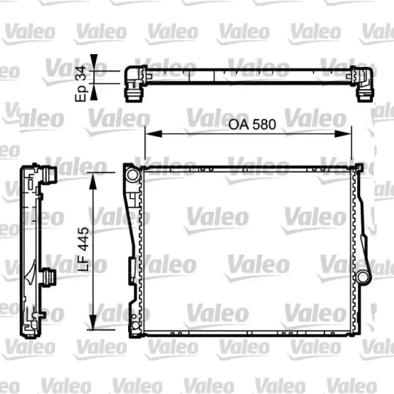 Su Radyatörü VALEO 734276 – BMW 320i