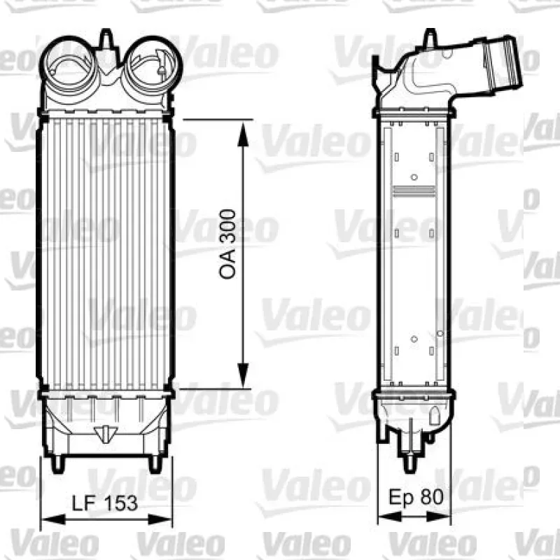 Turbo Radyatörü VALEO 818244 – Peugeot / Citroen