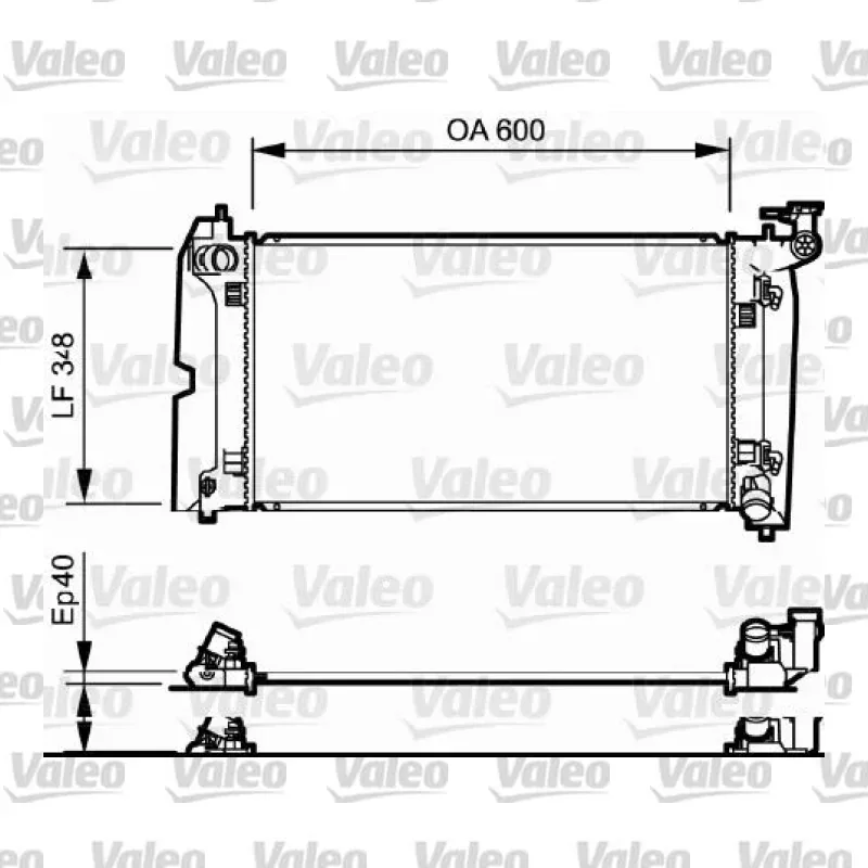 Su Radyatörü VALEO 734711 – Toyota Corolla / Avensis