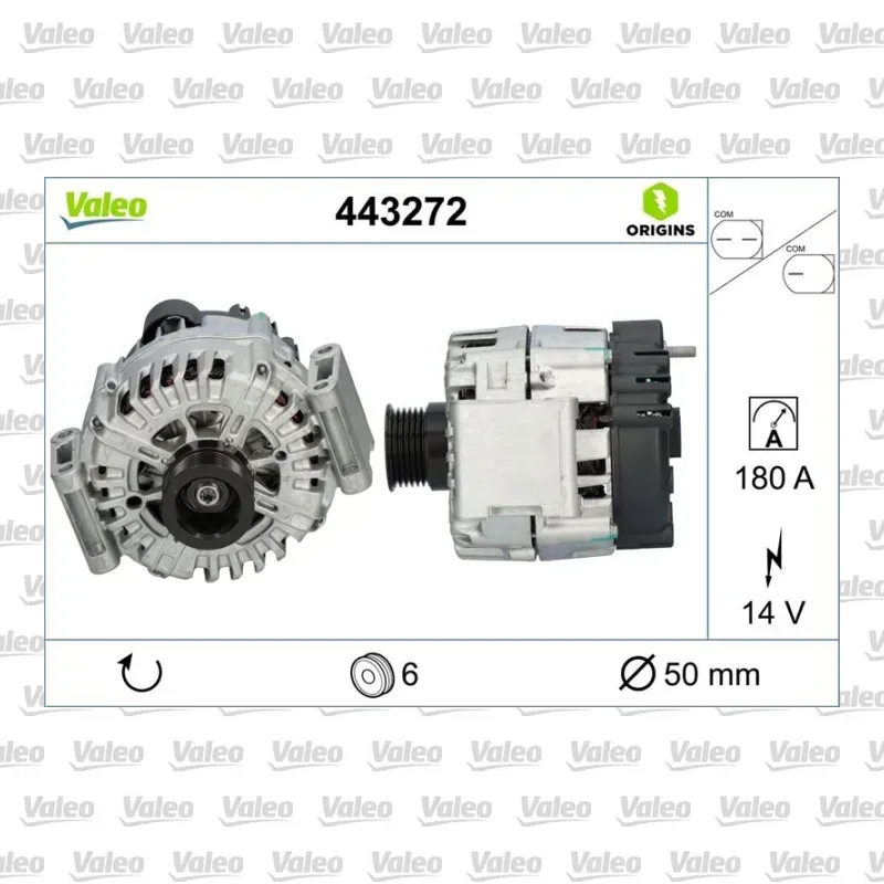 Alternatör VALEO 443272 – Mercedes-Benz S 350