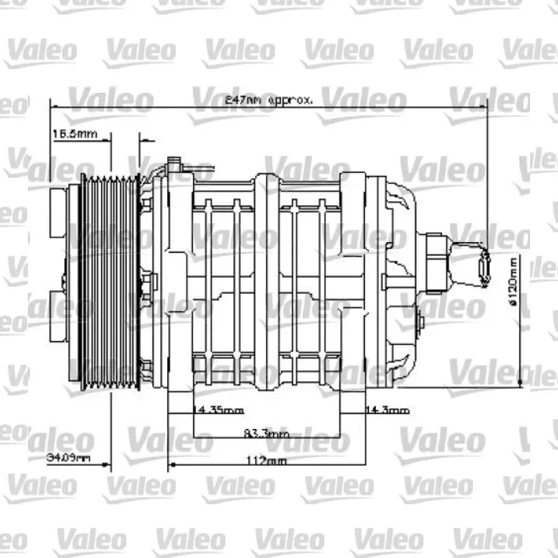 Klima Kompresörü VALEO 815818 – Citroen Berlingo / Xsara