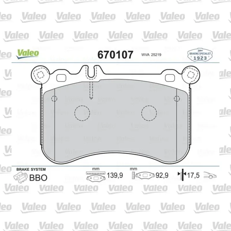 Mercedes-Benz S 500 4.7 Ön Fren Balatası – VALEO 670107