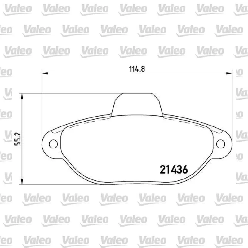 Fren Disk Balata Ön VALEO 670195 – Fiat Punto