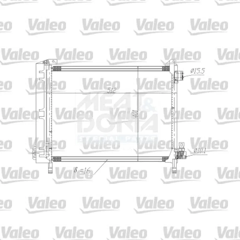 Nissan Micra 1.2 Klima Radyatörü – VALEO 860158